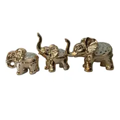 GENERICO - Adornos Set de 3 Elefantes.-