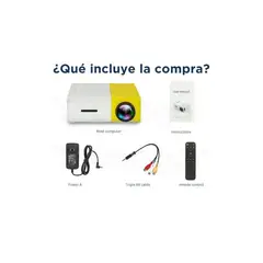 GENERICO - MINI PROYECTOR MULTIMEDIA PORTÁTIL 1080P LED HDMI USB SD