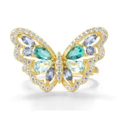 GENERICO - Anillo Mariposa Amarilla