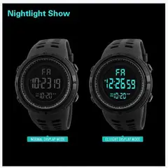 GENERICO - Reloj Digital Deportivo Negro Pulsera Hombre Dia del Padre Genieka