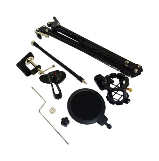 Brazo Articulado Para Micrófono condensador y CPorta Celular MS-01