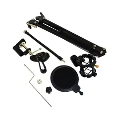 GENERICO - Brazo Articulado Para Micrófono condensador y CPorta Celular MS-01