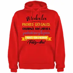 GENERICO - Polera Con Capucha Modelo Para Padres Geniales