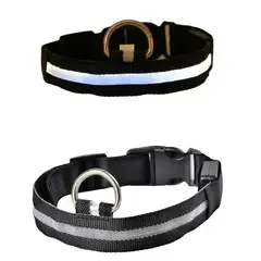 GENERICO - COLLARES PARA MASCOTAS CON LUCES LED - NEGRO