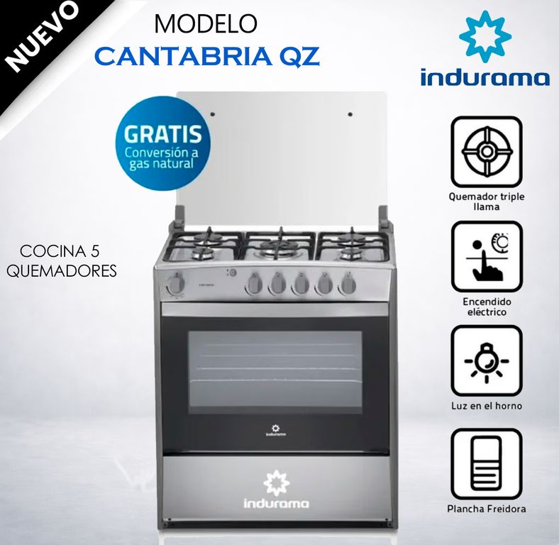 Cocina a Gas Cantabria Qz Croma 5 Quedamores
