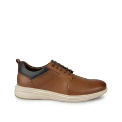 VIALE - Zapato Derby Casual ADRIANO-012 Toffe Homme Cuero