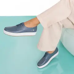 VIALE - Zapato Oxford Casual WIL-2433 Acero Cuero