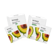BIOAQUA - Mascarilla Facial Hidratante De Aguacate 10Pcs 25Gr 2 Unidades