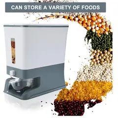 GENERICO - Dispensador de arroz automático para cocina color Gris