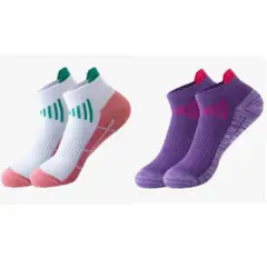 GENERICO - Medias Cortas de Running Ciclismo Outfit Fem x4 Pares