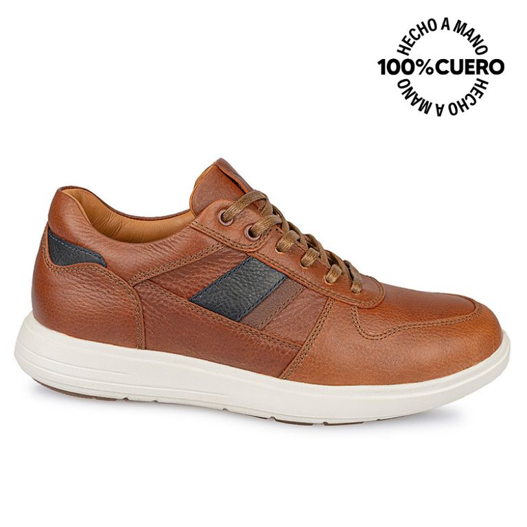 Zapatilla Casual RICARDO-031 Natural Homme Cuero