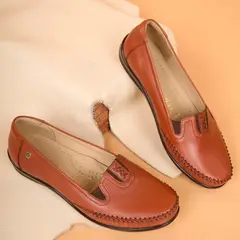 VIALE - Zapato Mocasín Casual AVE-2412 Cobre Cuero