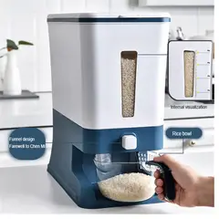 GENERICO - Dispensador de Arroz Automático para Cocina Color Azul