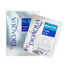 BIOAQUA - Mascarilla Facial Antiacne Removel Pure Skin 10 Pcs 30Gr