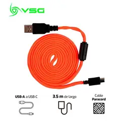 Cable Usb Tipo C Naranja