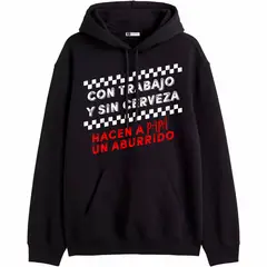 GENERICO - Polera Con Capucha Modelo Papa Cervecero