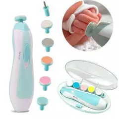 GENERICO - Corta Úñas Pulidor Manos Pies 6 Limas Electrico Verde