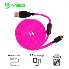 Cable Usb Tipo C Rosa