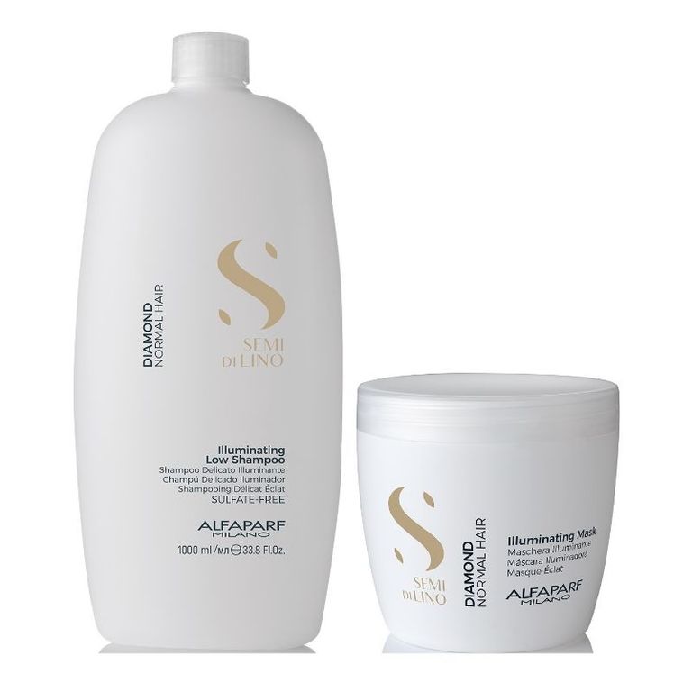 ALFAPARF Semi Di Lino - Pack Diamond Shampoo 1L + Mascarilla 500ml