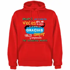 GENERICO - Polera Con Capucha Modelo Gracias Papa