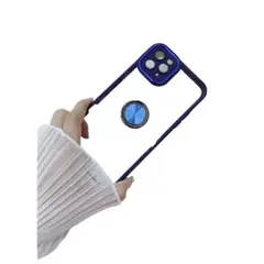 GENERICO - Funda para Xiaomi Poco X5 Pro 5G Transparente Cromado Azul Antishock