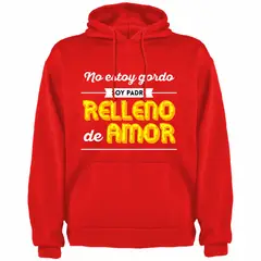 GENERICO - Polera Con Capucha Modelo Papa Relleno De Amor