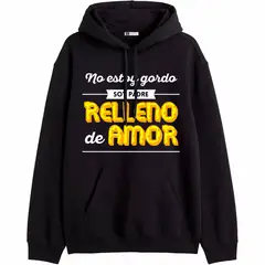 GENERICO - Polera Con Capucha Modelo Papa Relleno De Amor