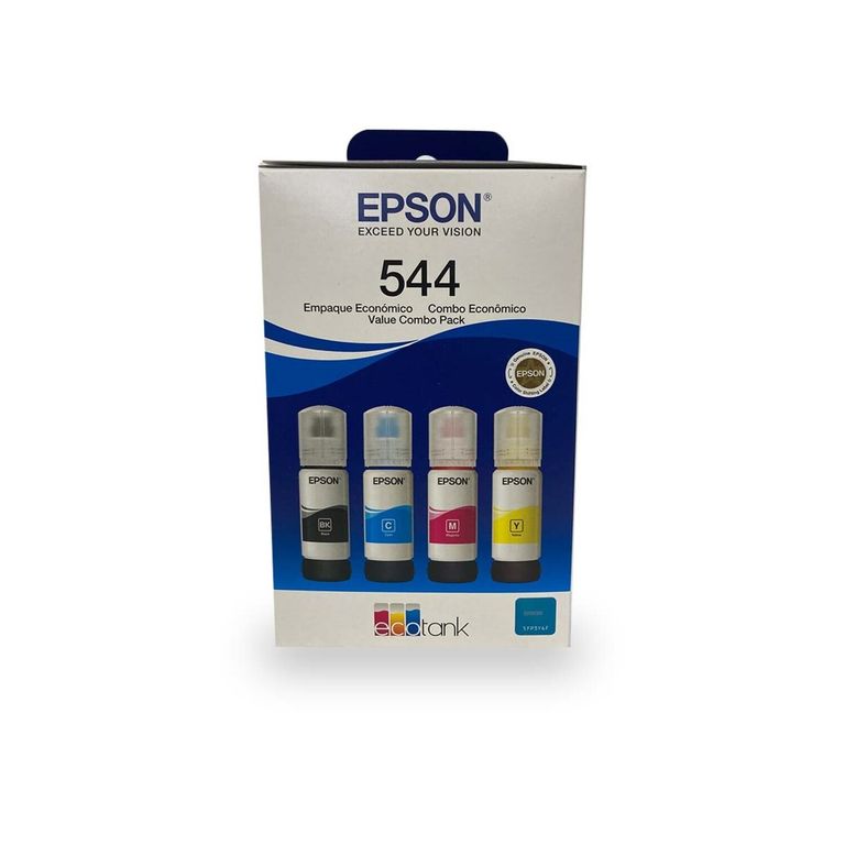 Pack 4 Botellas de Tintas T544 Cmyk