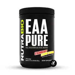 NUTRABIO - EAA PURE Aminoácidos 434 gramos - Strawberry Lemon Bomb