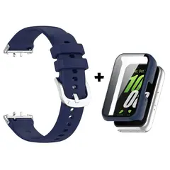 GENERICO - Correa De Silicona + Case Bumper para Samsung Galaxy Fit - Azul