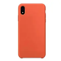 GENERICO - Case Funda de Silicona Para iPhone XR con logo Naranja