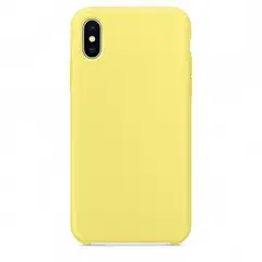 GENERICO - Case Funda de Silicona Para iPhone XS Max con logo Amarillo