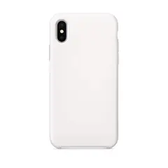GENERICO - Case Funda de Silicona Para iPhone XS Max con logo Blanco