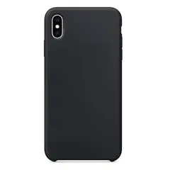 GENERICO - Case Funda de Silicona Para iPhone XS Max con logo Negro