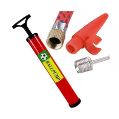 GENERICO - INFLADOR BOMBA DE MANO 28CM COLOR ROJO