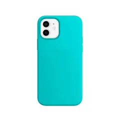 GENERICO - Case Funda de Silicona Para iPhone 11 con logo Turquesa