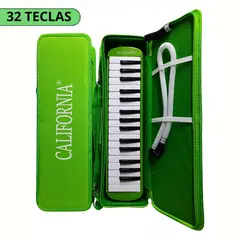 CALIFORNIA - Melodica de 32 teclas Verde "CALIFORNIA"
