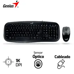 GENIUS - Combo KM-200 Teclado + Mouse