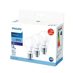 PHILIPS - Pack x3 Focos Led 14W 1250Lm Luz Fría