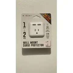 GENERICO - Cargador con 1 salida y 2 entradas USB - Blanco