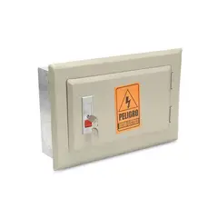 JORMEN - Tablero Empotrable Metal 12 Polos Riel-Din