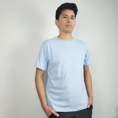 PURPLE LINE - Polo Casual Hombre Cuello Redondo