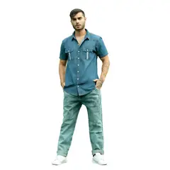 ZOHAR - CAMISA DE HOMBRE - THOR SNAAX - AZUL