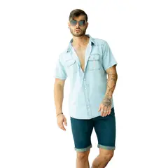 ZOHAR - CAMISA PARA HOMBRE -THOR SNAAX - CELESTE