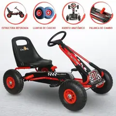 CUZKA - Carro a Pedal GO KART «FULL» Red