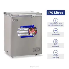 ILUMI - Congelador dual de 170 Litros