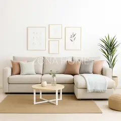 GENERICO - Seccional Cataleya Beige En L Para Sala