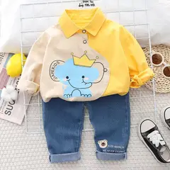 GENERICO - CONJUNTO DE NIÑO ELEFANTE DE 2 PIEZAS