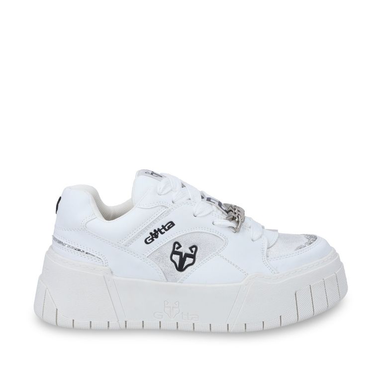 Zapatilla Plataforma Blanca Mujer 43111