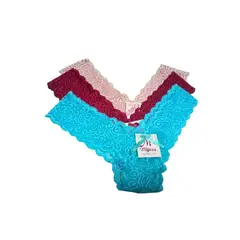 GENERICO - Trusas Encaje Dama L - 3 unidades.